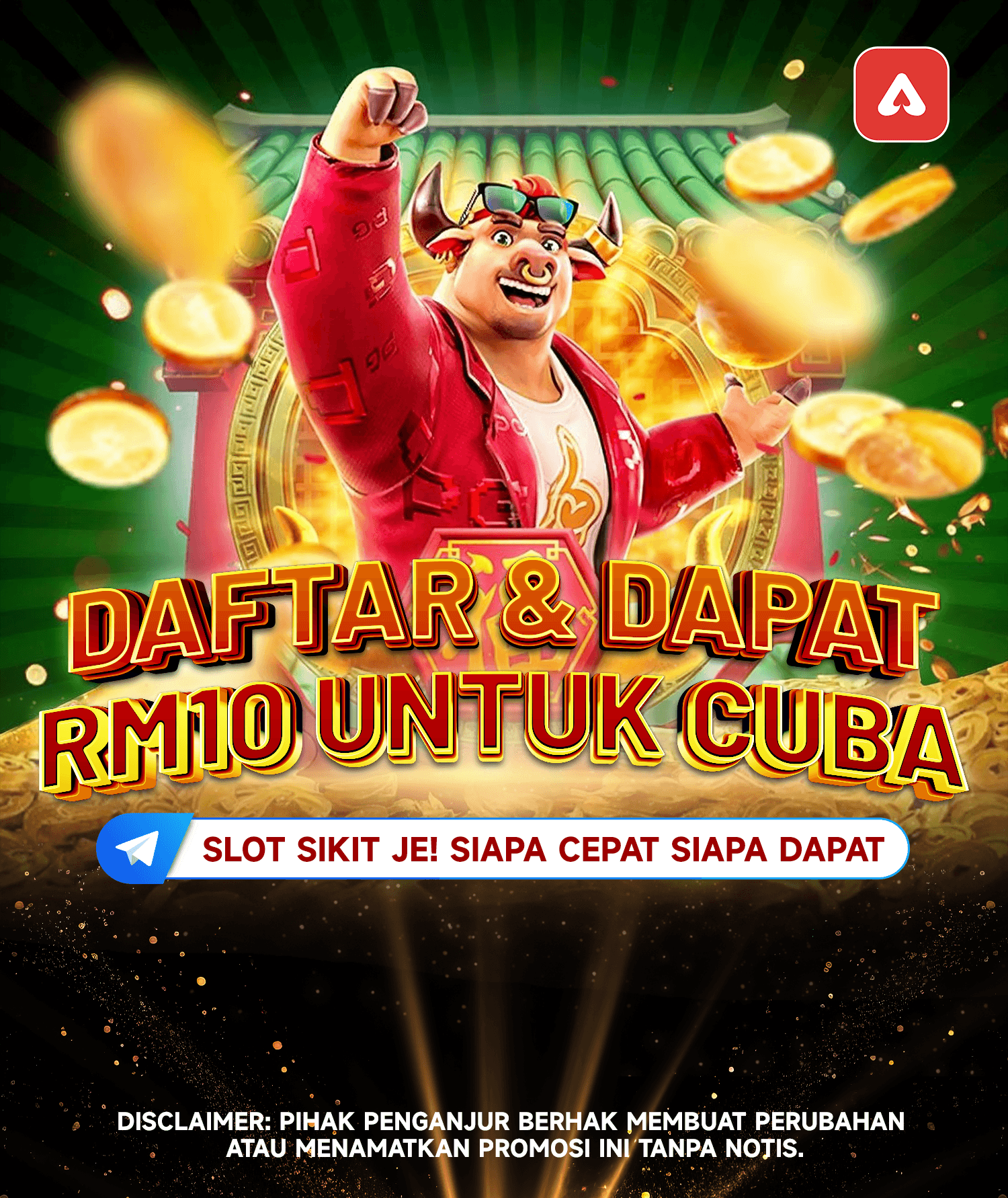 Promosi bonus alu-aluan RM10 ATAS untuk mengajak rakan